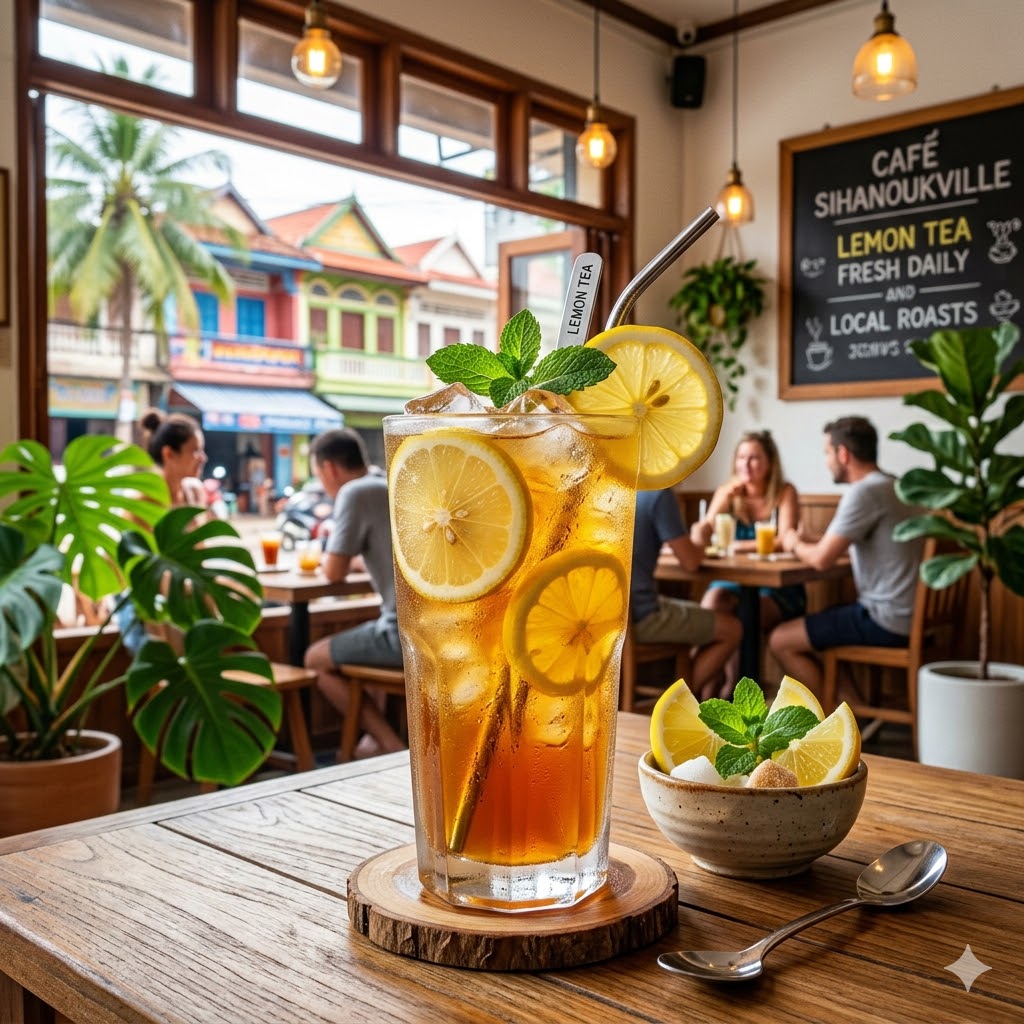 Lemon Tea dengan rasa segar lemon dan teh